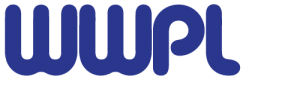 Logo von WWPL in blauer Schrift, modern und stilisiert, auf hellem Hintergrund. Ideal für Markenidentität und Präsentationen.